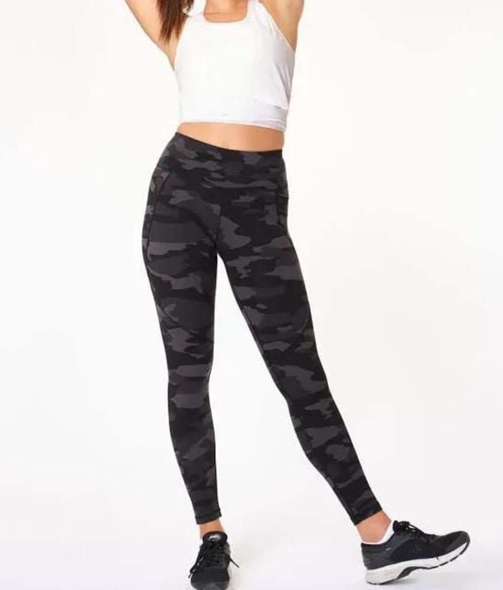 Sweaty Betty Power Pocket Full Length Leggings Black ultra Black Camo 12